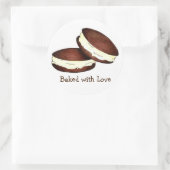 Bak met Love Chocolate Whoopie Pie Stickers (Tas)