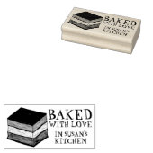 Bak met Love Italiaanse Rainbow Seven Layer Cookie Rubberstempel (Gestempeld)