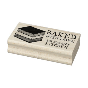 Bak met Love Italiaanse Rainbow Seven Layer Cookie Rubberstempel