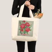 Bak met rode rozen grote tote bag (Voorkant (product))