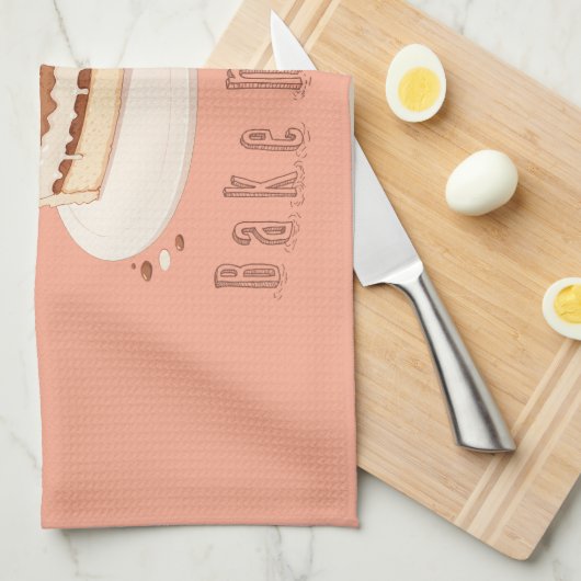 Bak mijn dag! theedoek (Quarter Fold)