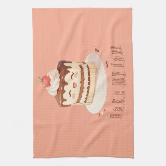 Bak mijn dag! theedoek (Verticaal)