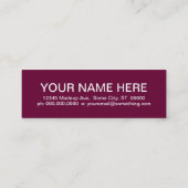 BAK (mod.vierkanten) Mini Visitekaartje (Achterkant)