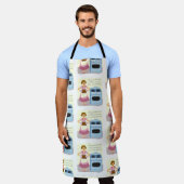 Bak Sale Brownie Blues Kitschy Vrouw Cartoon Schort (Gedragen)