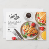 Bak Sale Croissants Uitnodiging Flyer (Voorkant)