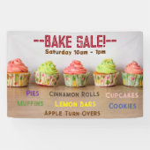 Bak Sale! Lijn van Cupcakes Script aanpassen Spandoek (Horizontaal)