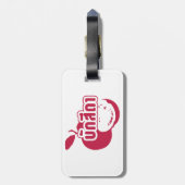 Bak Sida Farang, geschreven in Thai Isaan Dialect Bagagelabel (Achterkant verticaal)