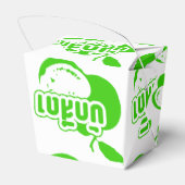 Bak Sida Farang, geschreven in Thai Isaan Dialect Bedankdoosjes (Achterkant)