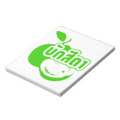 Bak Sida Farang, geschreven in Thai Isaan Dialect Notitieblok (Linkerzijde)