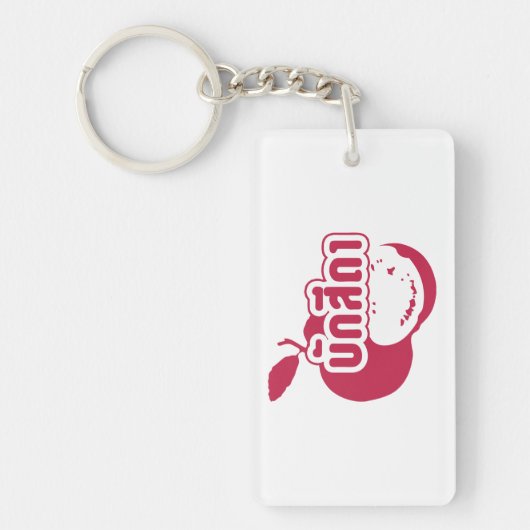 Bak Sida Farang, geschreven in Thai Isaan Dialect Sleutelhanger (Voorkant)