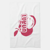 Bak Sida Farang, geschreven in Thai Isaan Dialect Theedoek (Verticaal)