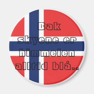 Bak skyene er himmelen alltid blå. magneet