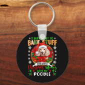 Bak spullen en bekijk kerstfilms met mijn poedel l sleutelhanger (Voorkant)