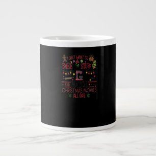 Bak spullen en kijk kerstfilms op maat cadeau grote koffiekop