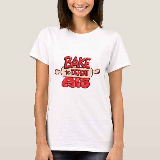 "Bak to Defing ALS Rolling Pin" T-shirt (Voorkant)