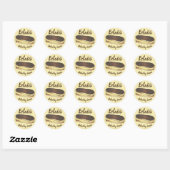 Bak van Homemade Eclair Pastry gepersonaliseerd Ronde Sticker (Vel)