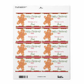 Bak van je kerstcadeaulabels etiket (Full Sheet)
