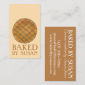 Bak van pindakaas en koekjesbakkerij visitekaartje (Voorkant / Achterkant)