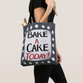 Bak vandaag een taart Canvas tas (Dichtbij)