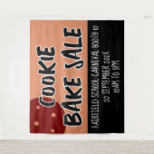 Bak Verkoopteken, Cookie Booth Banner Sjabloon Wandkleed (Voorkant)