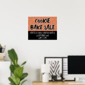 Bak Verkoopteken, Cookie Booth Poster Sjabloon (Thuiskantoor)