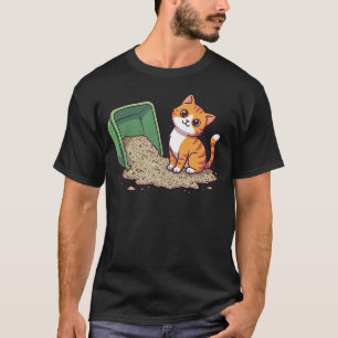 Bak voor kattenbak t-shirt