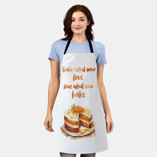 Bak waar je van houdt schort (Gedragen)