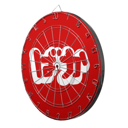 BAKA ば ~ Fool in Japans Hiragana-script Dartbord (Voorkant Rechts)