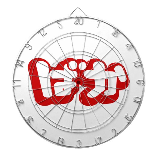 BAKA ば ~ Fool in Japans Hiragana-script Dartbord (Voorkant)