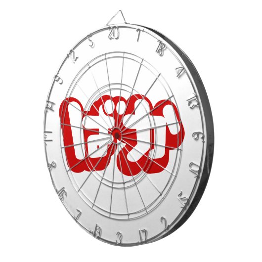 BAKA ば ~ Fool in Japans Hiragana-script Dartbord (Voorkant Rechts)