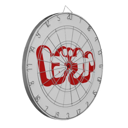 BAKA ば ~ Fool in Japans Hiragana-script Dartbord (Voorkant Links)