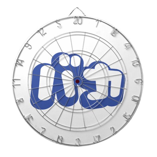 BAKA バ ~ Fool in Japans Katakana Script Dartbord (Voorkant)