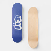 BAKA バ ~ Fool in Japans Katakana Script Persoonlijk Skateboard (Voorkant)