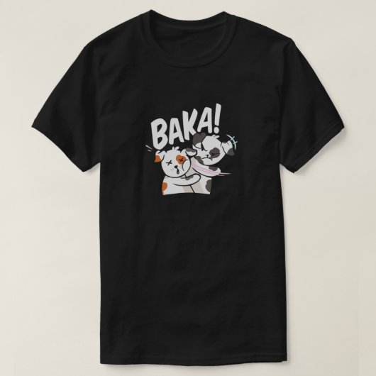 Baka Anime Dog Slap Baka Japanse hond T-shirt (Design voorkant)