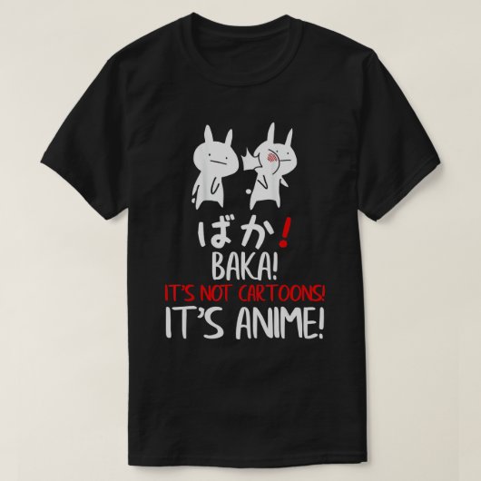 Baka Rabbit Slap Idiot Japans Manga T-shirt (Design voorkant)