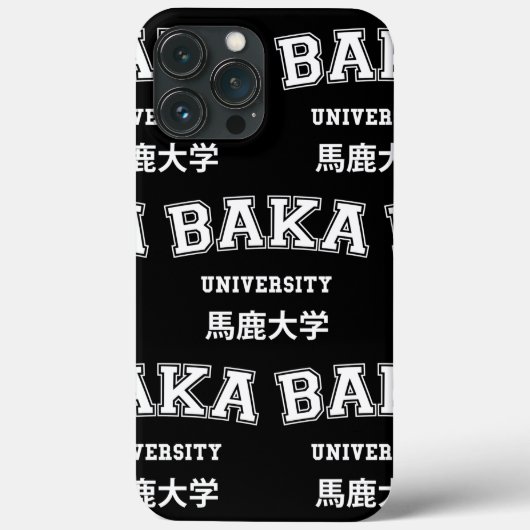 BAKA UNIVERSITY Hoesje-Mate iPhone CASE (Achterkant)