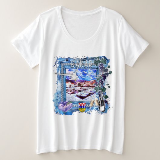 Bakar Grote Maat T-shirt (Design voorkant)