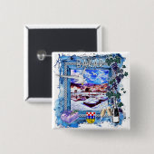 Bakar Vierkante Button 5,1 Cm (Voorkant /achterkant)