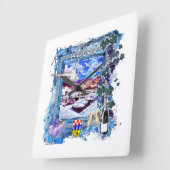 Bakar Vierkante Klok (Hoek)