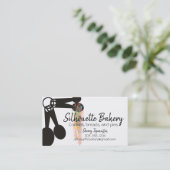 Bakbakkerij maatlepels banketbakker visitekaartje (Staand voorkant)