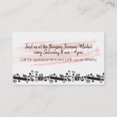 Bakbakkerij maatlepels banketbakker visitekaartje (Achterkant)