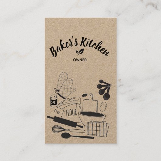 bakbedrijf visitekaartje (Voorkant)