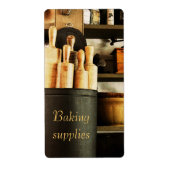 Bakbenodigdheden Aanpasbaar containerlabel Etiket (Voorkant)