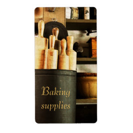 Bakbenodigdheden Aanpasbaar containerlabel Etiket