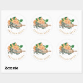 Bakbenodigdheden Bakkerij Bakker Ronde Sticker (Vel)