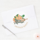 Bakbenodigdheden Bakkerij Bakker Ronde Sticker (Envelop)