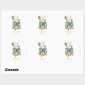 Bakbenodigdheden Bakkerij Bakker Ronde Sticker (Vel)