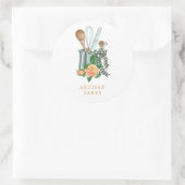 Bakbenodigdheden Bakkerij Bakker Ronde Sticker (Tas)