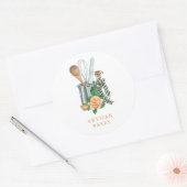 Bakbenodigdheden Bakkerij Bakker Ronde Sticker (Envelop)