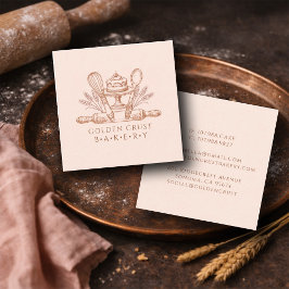 Bakbenodigdheden Bakkerij Bakker Vierkante Visitekaartje